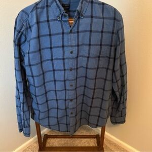 J. Crew Men's Navy Brushed Twill Classic Shirt